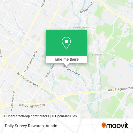 Daily Survey Rewards map