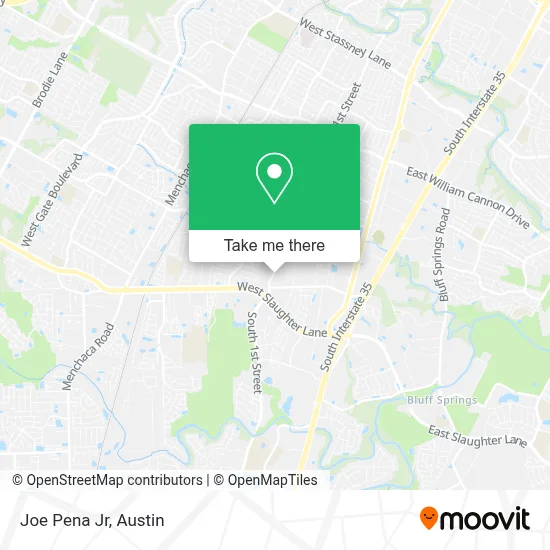 Joe Pena Jr map