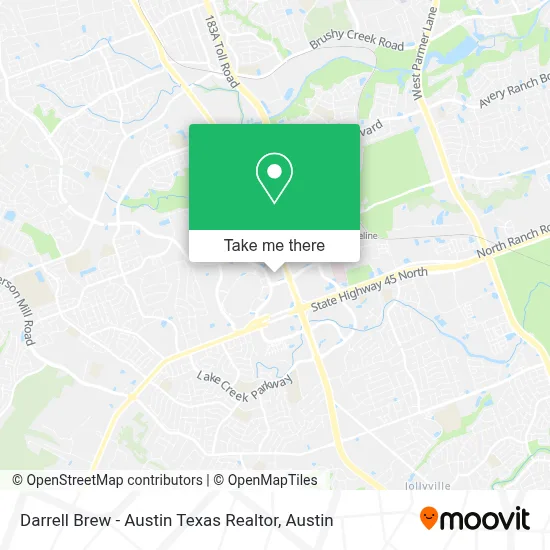 Darrell Brew - Austin Texas Realtor map