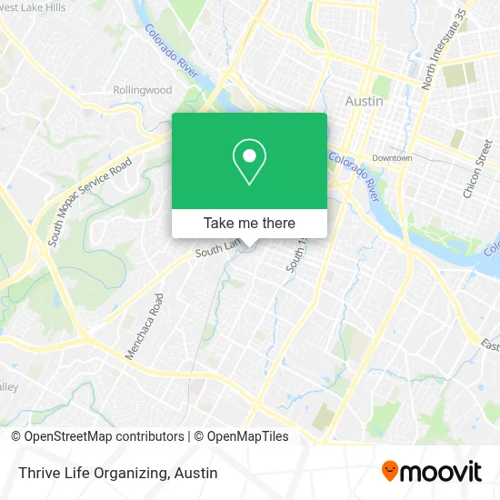Thrive Life Organizing map