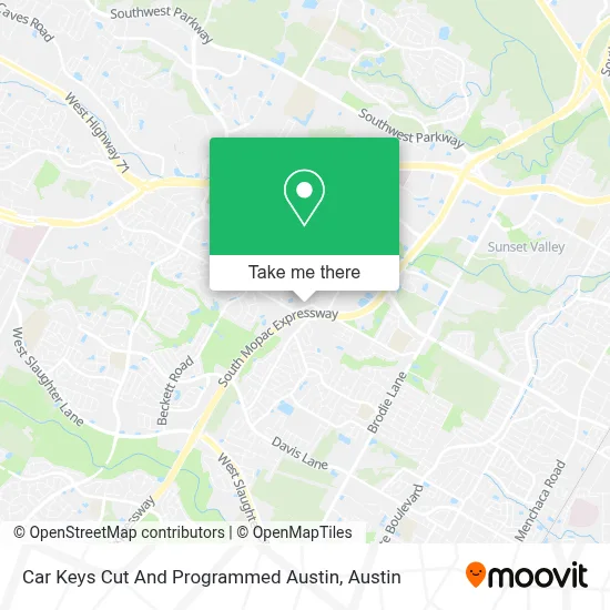 Car Keys Cut And Programmed Austin map