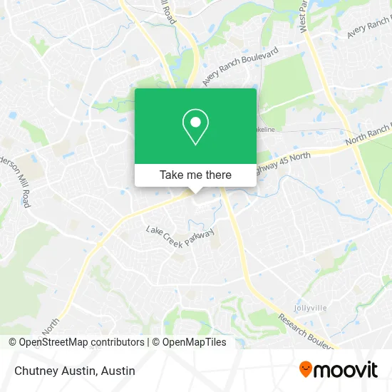 Chutney Austin map
