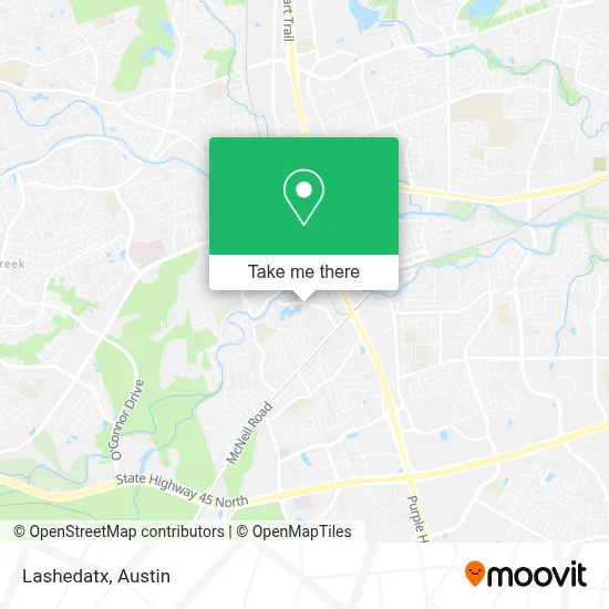 Lashedatx map
