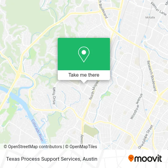 Texas Process Support Services map