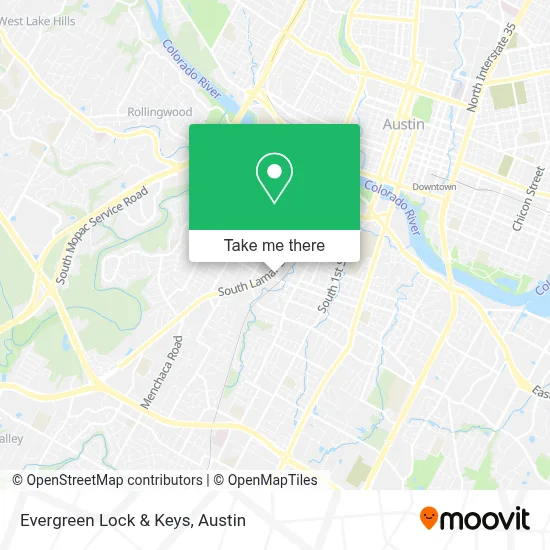 Evergreen Lock & Keys map
