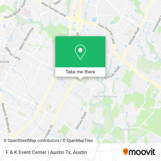 F & K Event Center | Austin Tx map