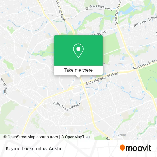 Keyme Locksmiths map