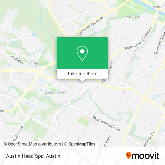 Austin Head Spa map