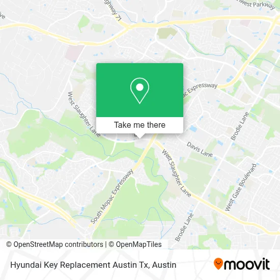 Hyundai Key Replacement Austin Tx map