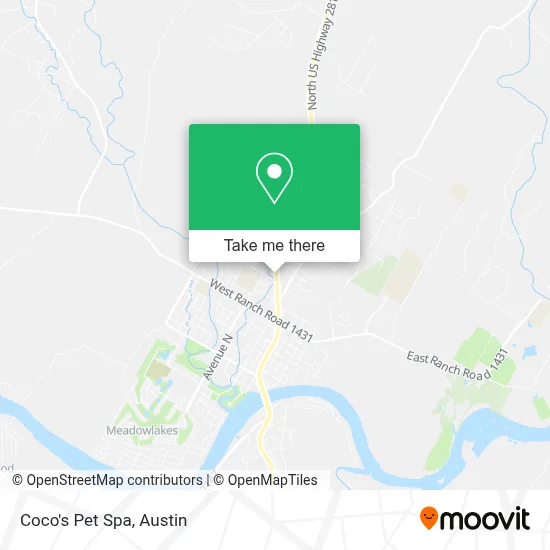Coco's Pet Spa map
