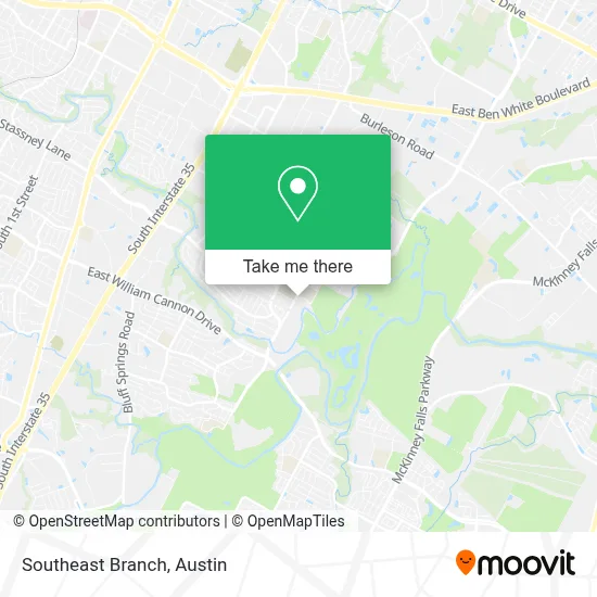 Southeast Branch map