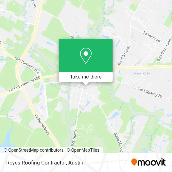 Reyes Roofing Contractor map