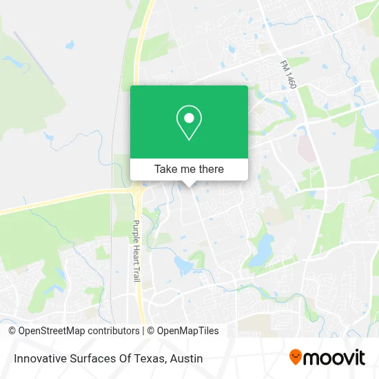 Innovative Surfaces Of Texas map