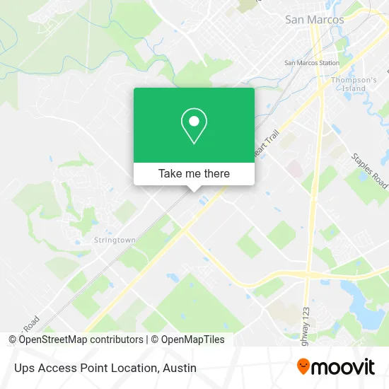 Ups Access Point Location map