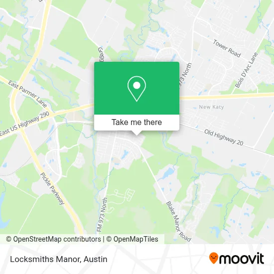 Locksmiths Manor map