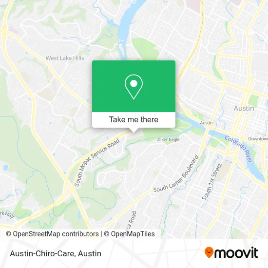 Austin-Chiro-Care map