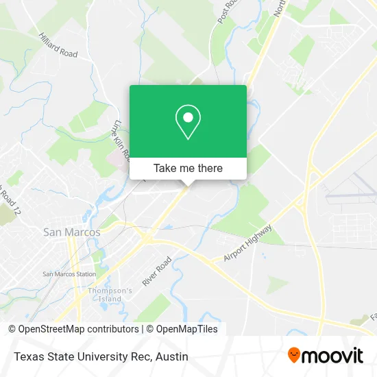 Texas State University Rec map