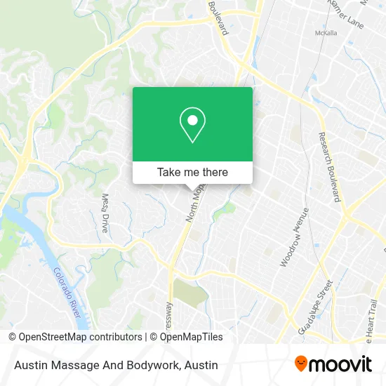 Austin Massage And Bodywork map