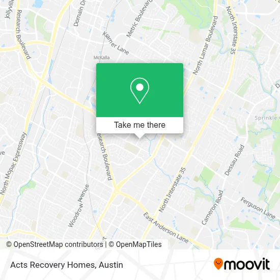 Acts Recovery Homes map