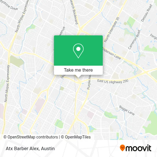 Atx Barber Alex map