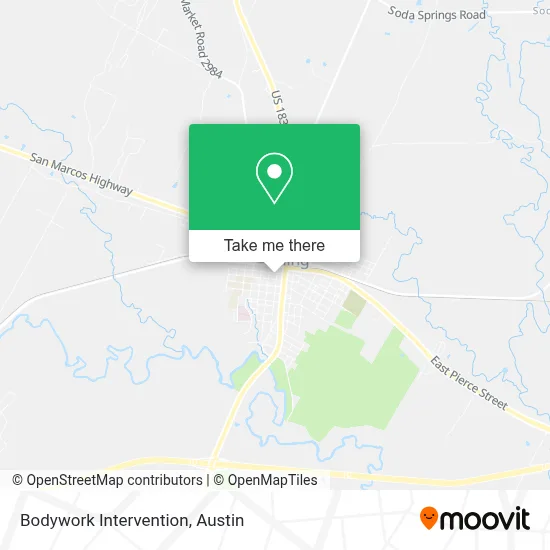 Bodywork Intervention map