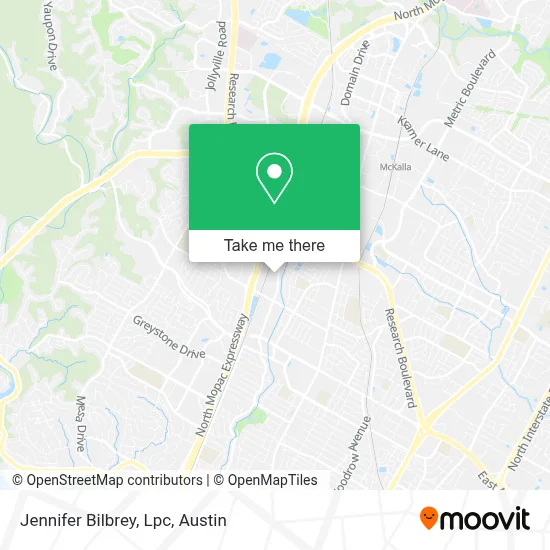 Jennifer Bilbrey, Lpc map