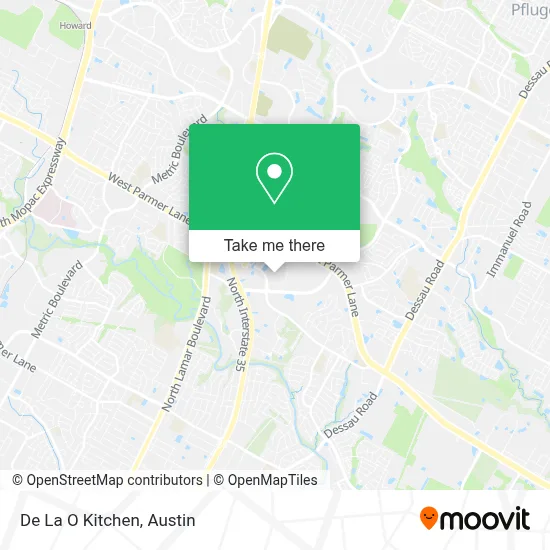 De La O Kitchen map