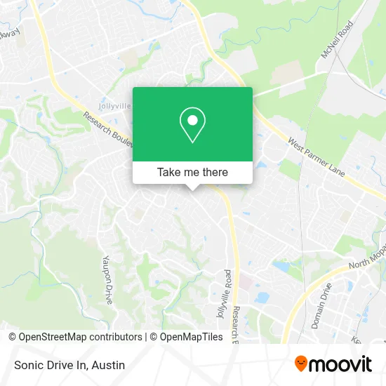 Sonic Drive In map