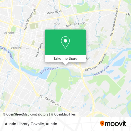 Austin Library-Govalle map