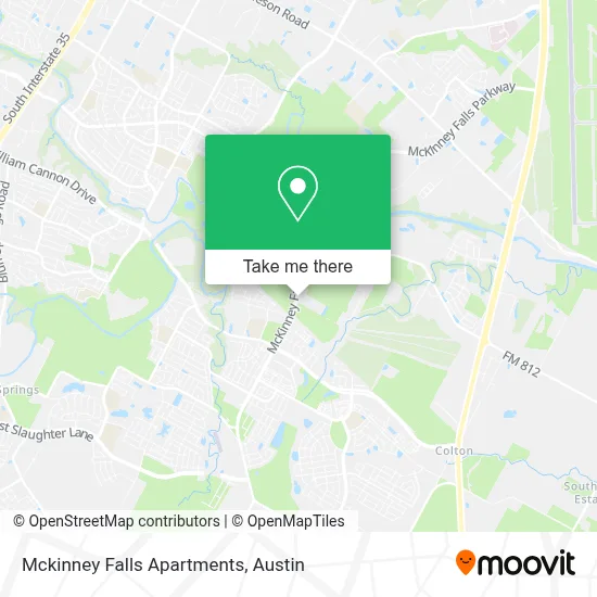 Mckinney Falls Apartments map
