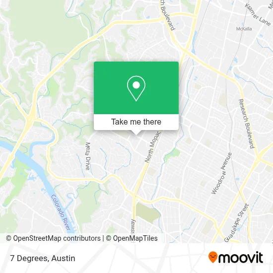 7 Degrees map
