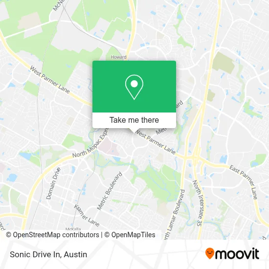 Sonic Drive In map