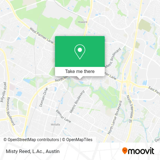 Misty Reed, L.Ac. map