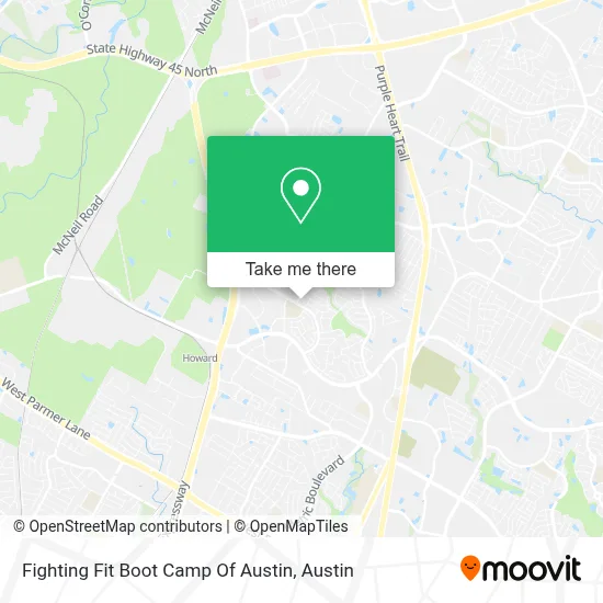 Fighting Fit Boot Camp Of Austin map