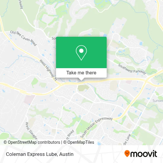 Coleman Express Lube map