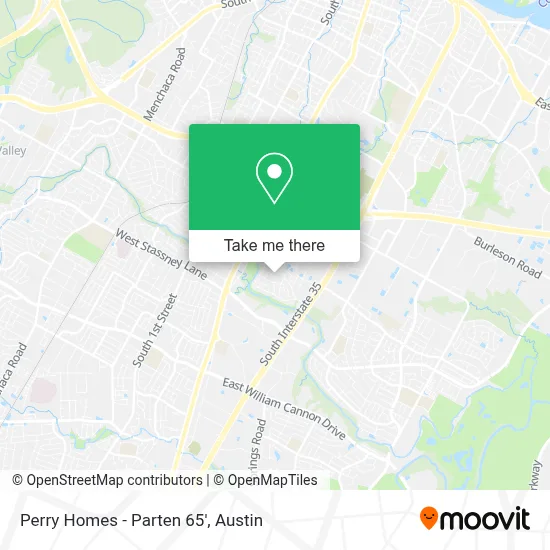 Perry Homes - Parten 65' map
