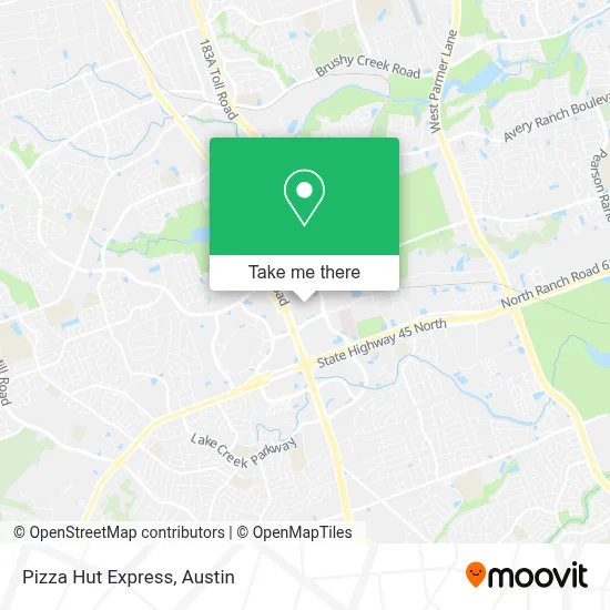 Pizza Hut Express map
