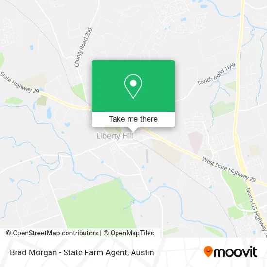 Brad Morgan - State Farm Agent map