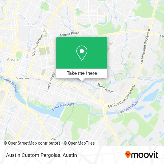 Austin Custom Pergolas map
