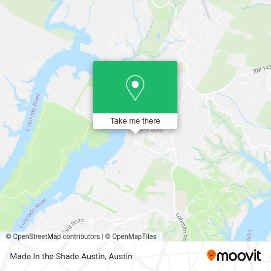 Made In the Shade Austin map