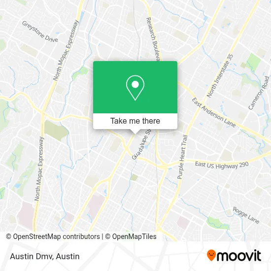 Austin Dmv map