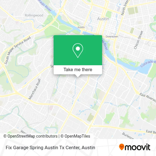 Fix Garage Spring Austin Tx Center map
