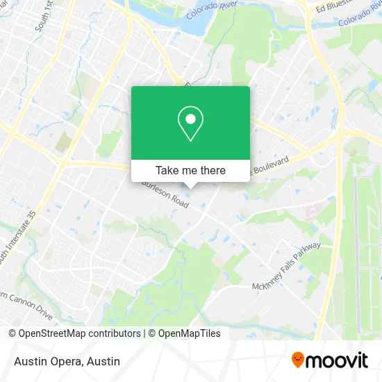 Austin Opera map