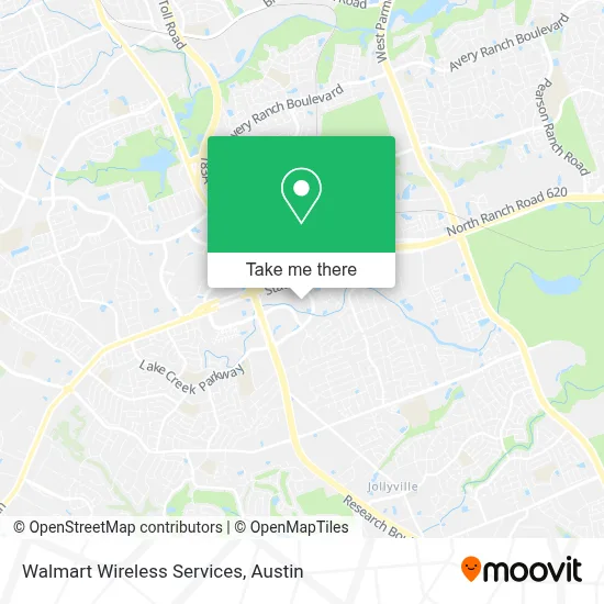 Walmart Wireless Services map