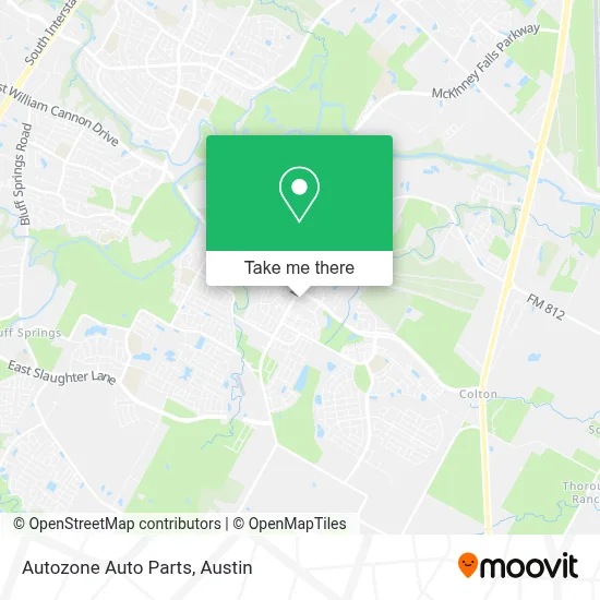 Autozone Auto Parts map