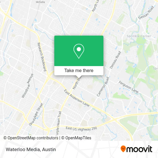 Waterloo Media map
