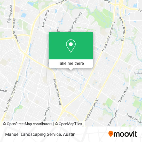 Manuel Landscaping Service map