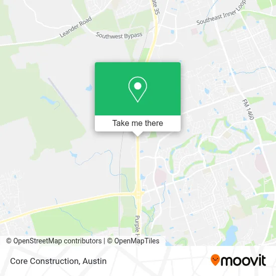 Core Construction map