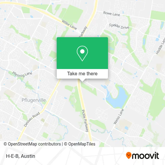 H-E-B map