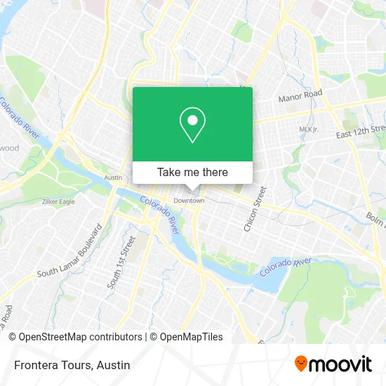 Frontera Tours map
